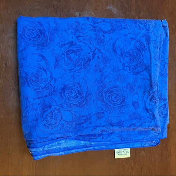 Vent Du Sud Blue Floral Tablecloth Made In France 90 X 56 French Country - Picture 1 of 6